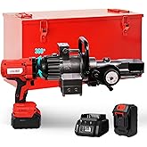 LOSCHEN Cordless Rebar Cutter and Bender,Portable Handheld Rebar Cutting and Bending Saw,Electric Hydraulic Rebar Cutter Bender,Cutting and Bending up to 5/8" #5 (16mm) Rebar (Li-ion Battery Version)