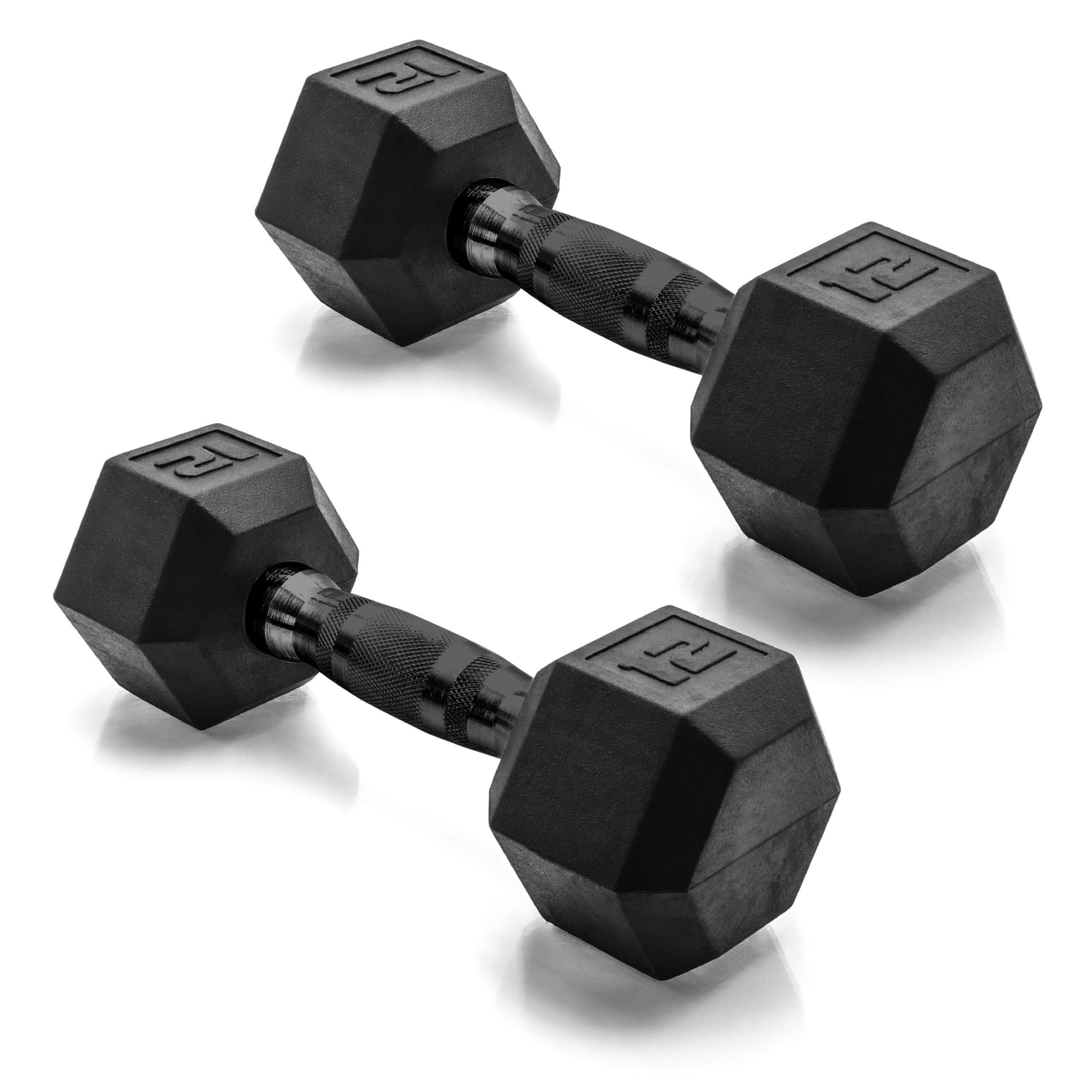 Photo 1 of CAP Barbell 12 LB Coated Hex Dumbbell Weight Pair with Black Handle