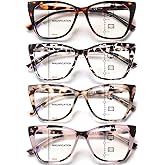 COJWIS Multifocus Progressive Reading Glasses for Women- Bifocal Computer/Book Men Readers