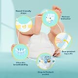 Pampers Premium Protection New Baby Size 1 180 Nappies 2kg-5kg Monthly Pack view 5