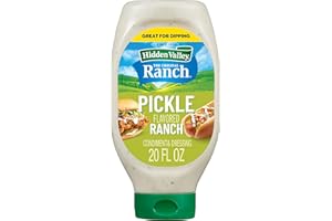 Hidden Valley Easy Squeeze Pickle Flavored Ranch Topping and Dressing, 20 Fluid Ounces