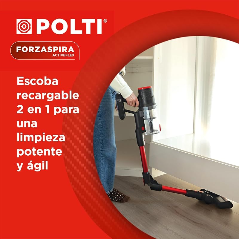 Forzaspira ActiveFlex SR350, Escoba Eléctrica Recargable Sin Cable
