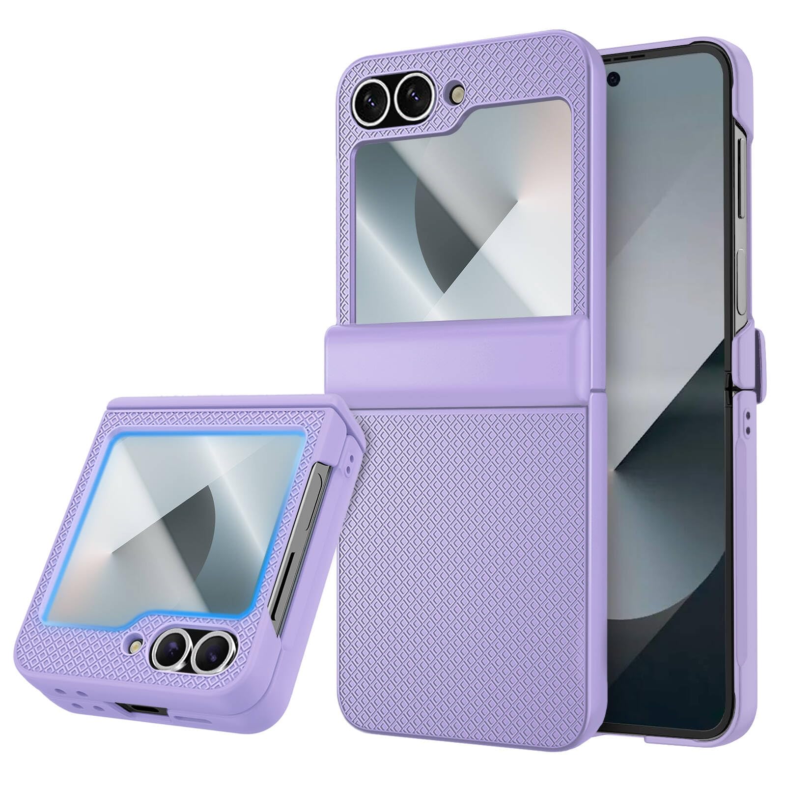 STORMTAL for Samsung Galaxy Z Flip 6/ 7 FE Case with Hinge Protection & Cover Screen Protector, Non-slip Texture, Scratch Resistant, Shockproof, Rugged Slim Fit Phone Cover for Galaxy Z Flip 6/ 7 FE