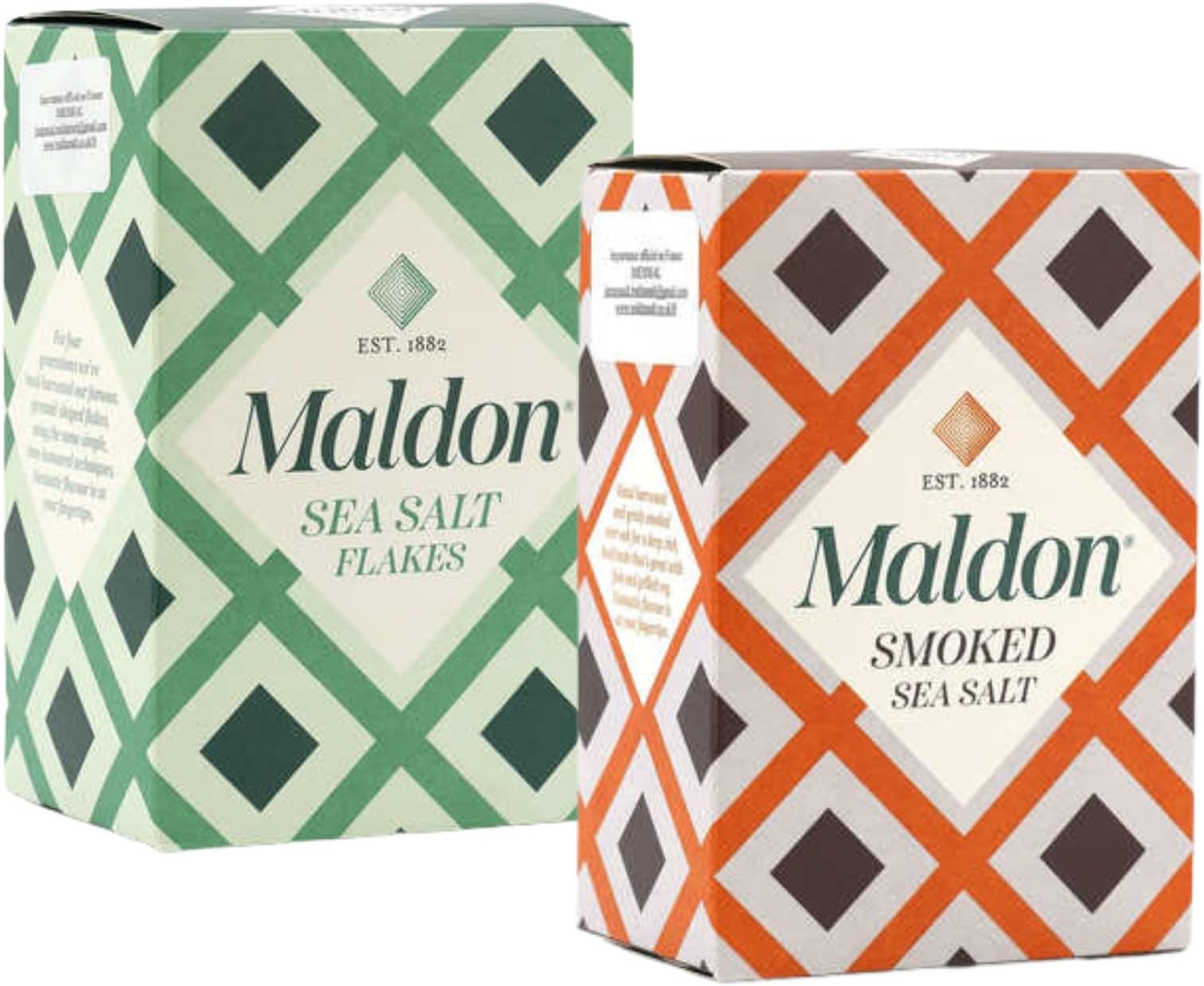 Maldon Variety Pack of Sea Salt Flakes and Smoked Sea Salt, 1 pack of