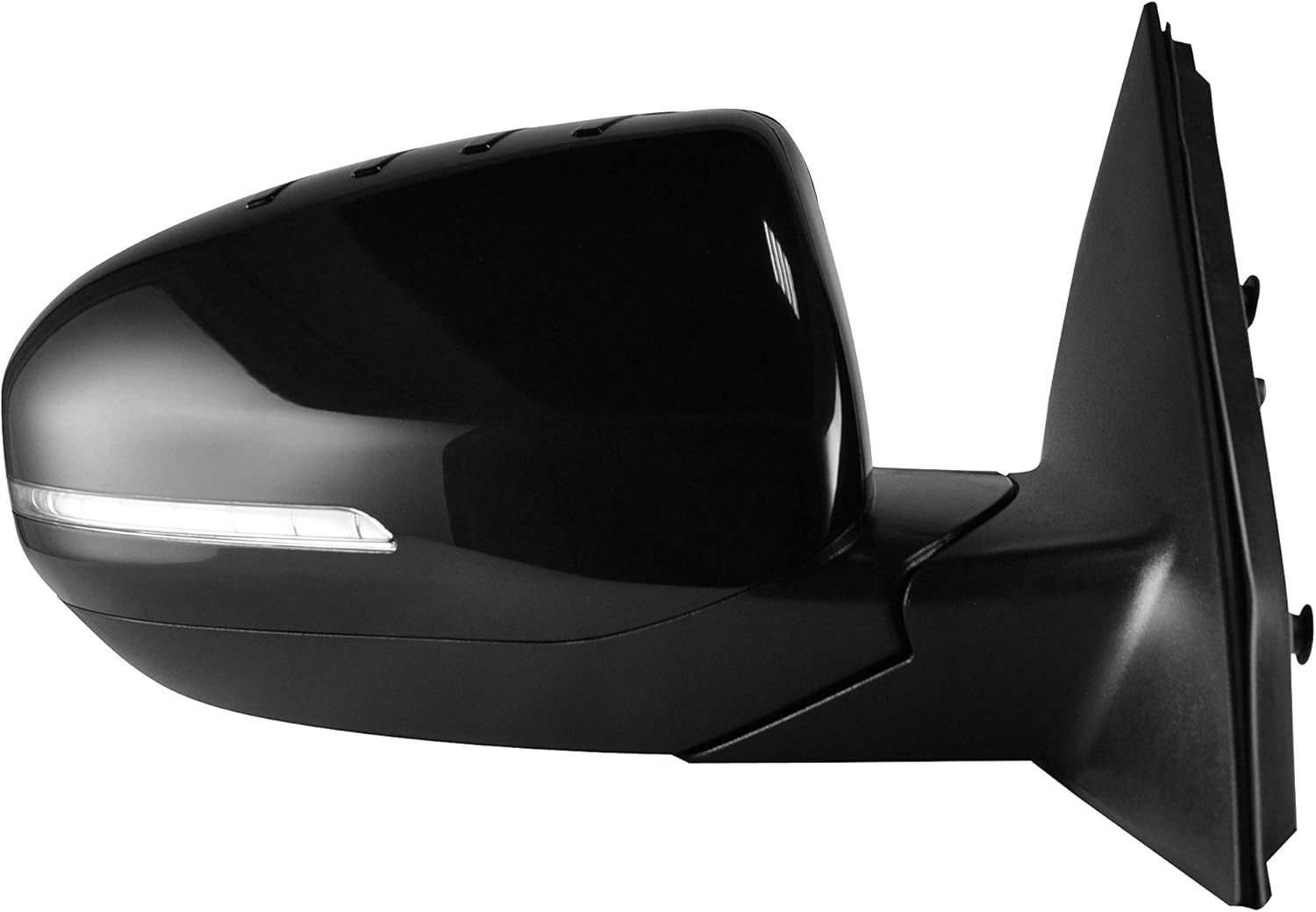 Right Passenger Side Unpainted Heated Power Operated With Signal Side