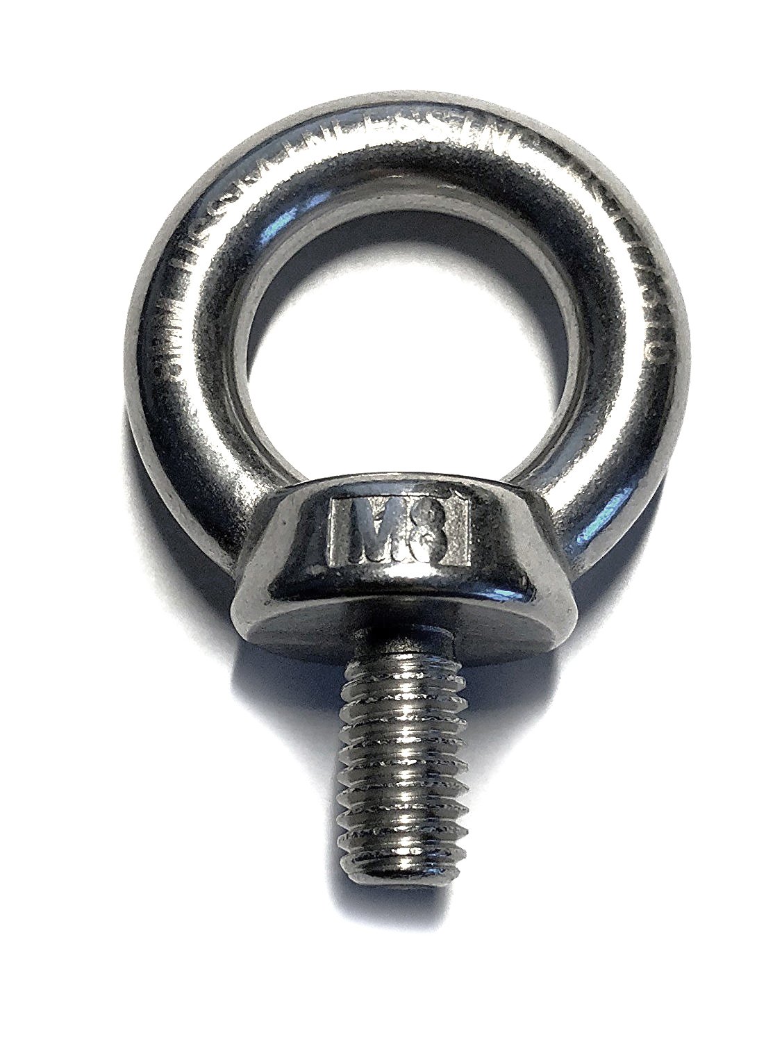 Stainless Steel 316 Lifting Eye Bolt 8mm M8 Marine Grade Heavy Duty