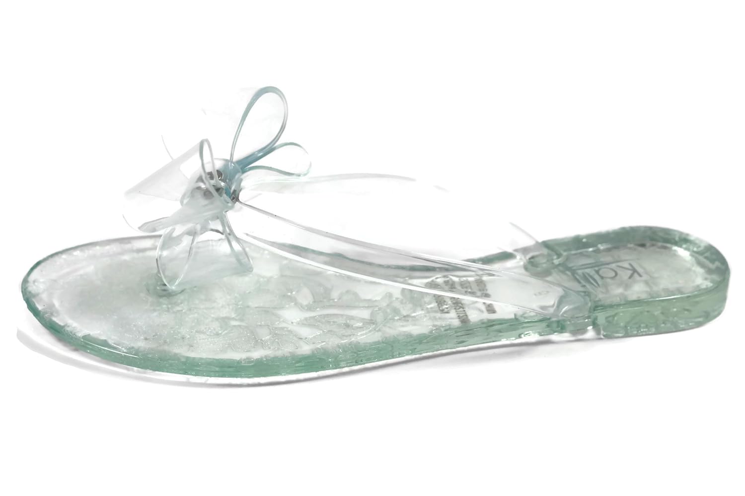 women's clear jelly flip flops