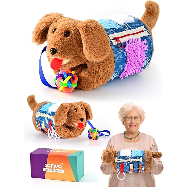 Fidget Blanket For Dementia | Calming & Comforting Dementia Activities For Seniors | Dementia Products For Elderly | Sensory Blanket | Helps With Alzheimer's, Dementia, Asperger's, Autism, Anxiety