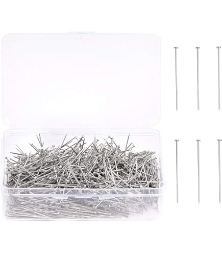 Dritz Spille In Raso Da 1-1/16", Nichel, 500 Pezzi: Per Cucito E Tessuti Medi - 3
