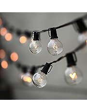 String Lights, Lampat 25Ft G40 Globe String Lights with Bulbs-UL Listd for Indoor/Outdoor Commercial Decor