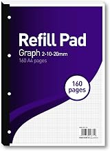 SUMMIT A4 Refill Pad Graph Ruled 2-10-20 mm 160 Pages Pack of 5 view 2