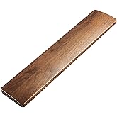 Faluber Wooden Wrist Rest -Full Size -Walnut Wood -Mechanical Gaming Keyboard Ergonomic Palm Rest -17.3 Inches/20mm Thick (La