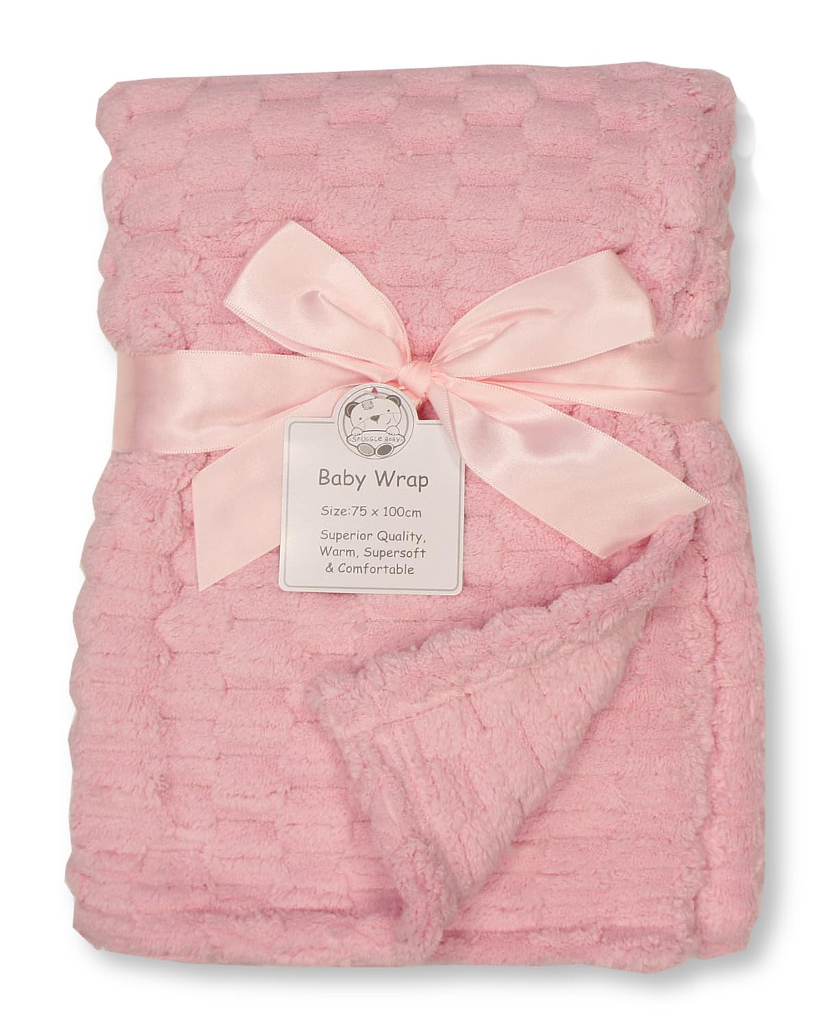 Baby Coral Fleece Wrap Blanket (Pink)