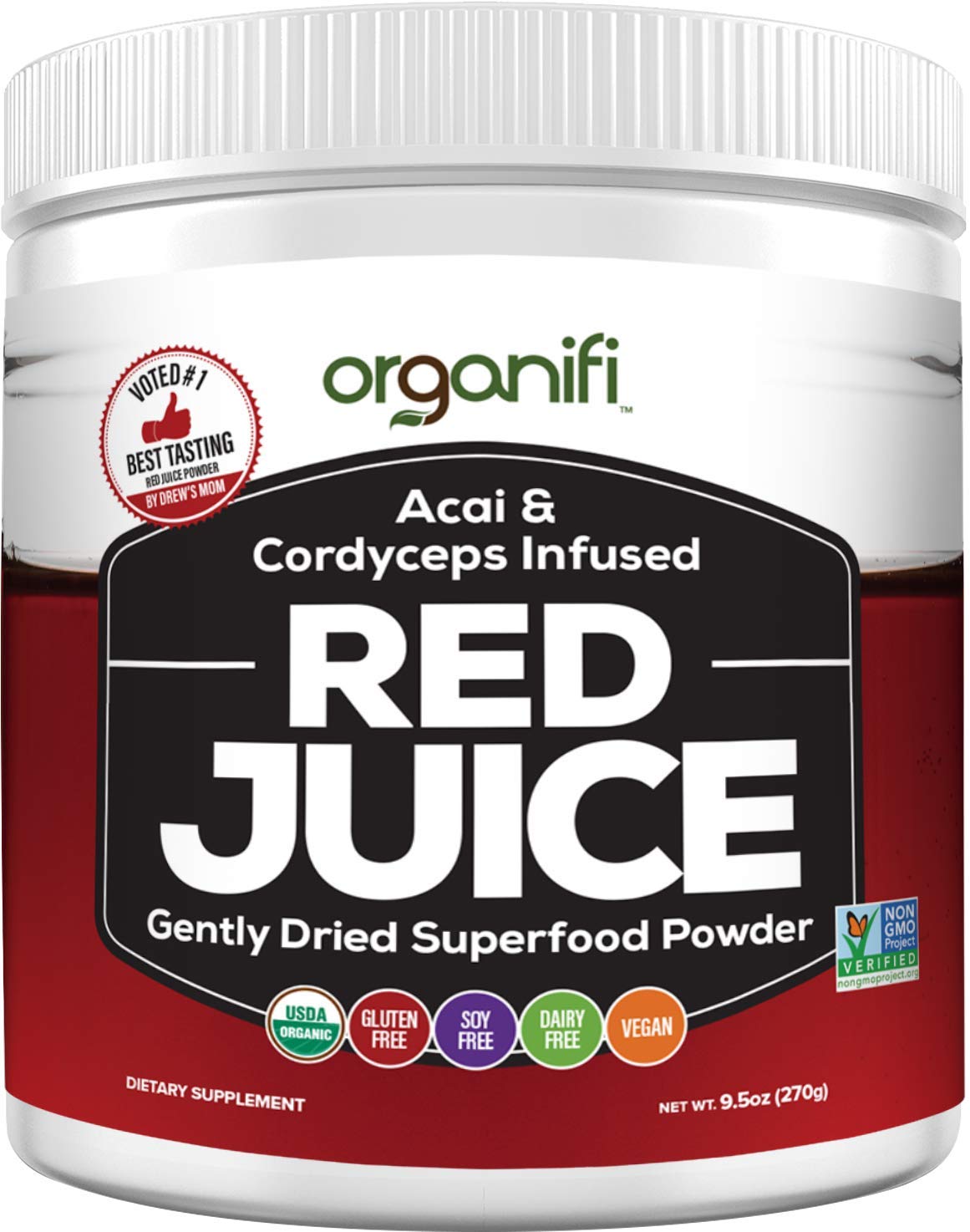 Organifi Red Juice Organic Superfood Supplement Powder 30Day