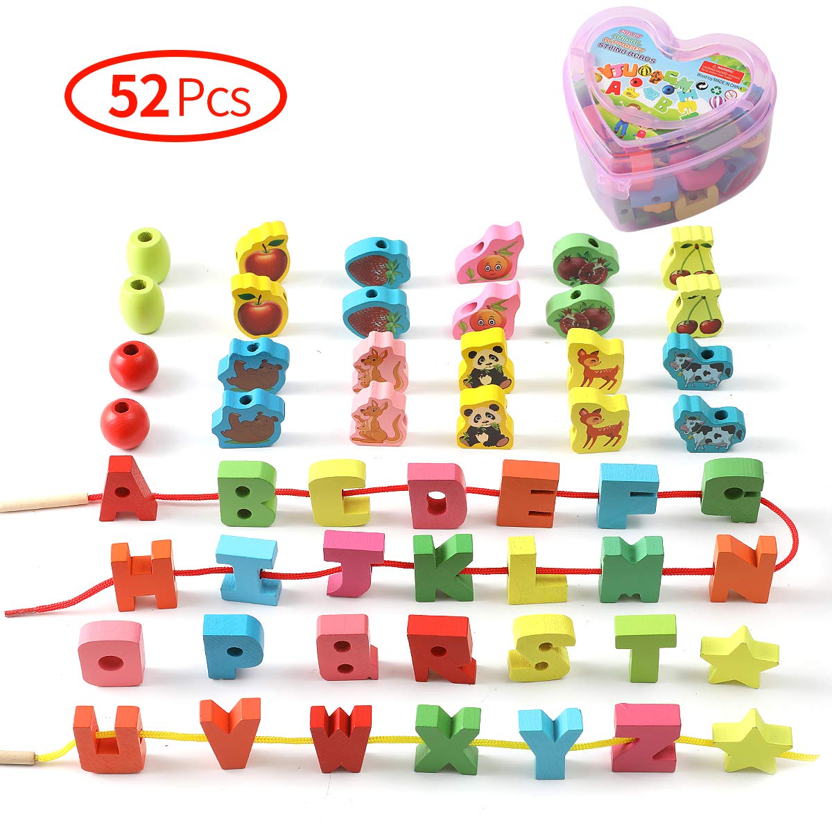 Primary Lacing Beads For Kids Toddlers Fine Motor Skills