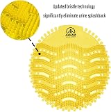AZEAM Urinal Screens Deodorizer 10 Pack Lemon Scent Anti Splash Mats view 3