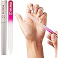 Dr. Dana Glass Nail File with Case - Premium Double-Sided Etched Crystal Nail File for Natural Nails, Protective Travel Case Included – Ideal Self Care Gift, Professional Quality by Dr. Dana
