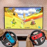 Orzly Steering Wheels for Nintendo Switch Joy-Con Twin Pack Black view 8