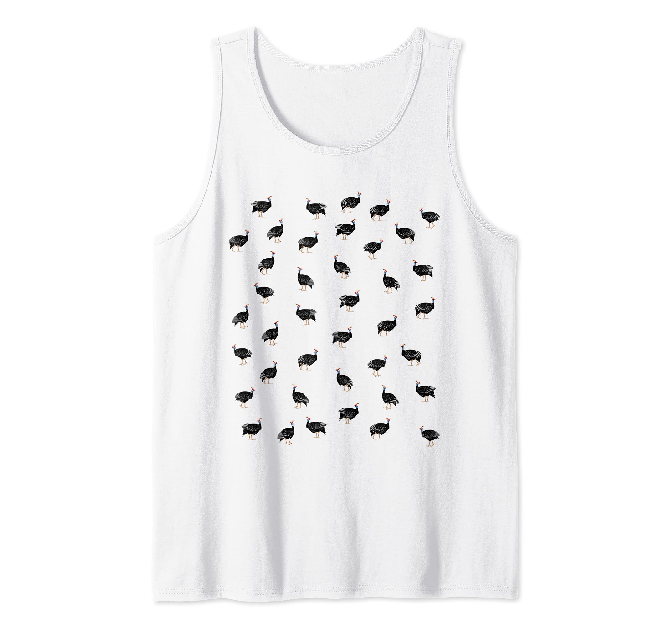 Guinea fowl bird pattern geometric Tank Top