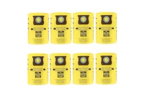 XQYCJkairui for Shop Vac Bags 5-8 Gallon, Type E 90661 9066133, Type H 90671 9067133; VF2004, VHBS VDBS (8 Pack Replacement F