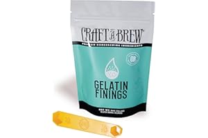 Craft A Brew - Gelatin Finings - For Wine & Beer Brewing - Reduces Haze & Cloudiness - Effective Clarifier - 1 oz Package