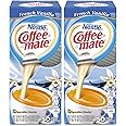 Coffee-Mate French Vanilla Liquid Creamer Singles - 50 Count Box (Pack of 2) and Exclusive Phoenix Rose Fridge Sticker