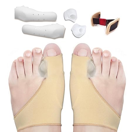 Hallux Valgus Korrektor Hilfsmittel für Fußpflege Kit,Orthopädische Zehenspreizer Pads Fuß Schmerzmittel - Gel Zehe Abscheide