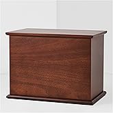 AspenStudio Legacy Walnut Wooden Urn for Cremation Ashes Handcrafted Urn for Adult Human by Aspen Studio