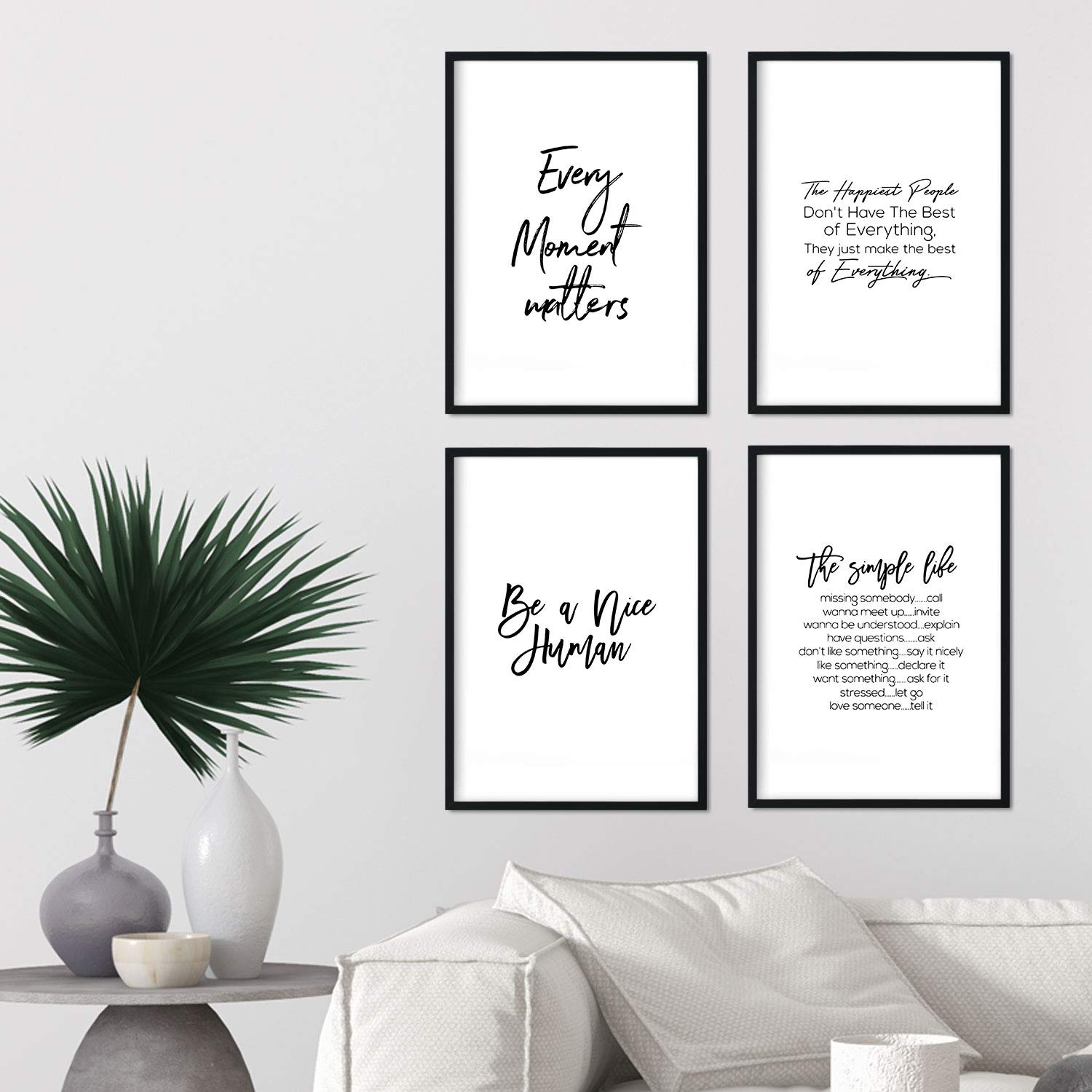 Nacnic Pack of posters with inspirational phrases. Set sheets decorated with phrases and words motivating and full of energy. A4 size