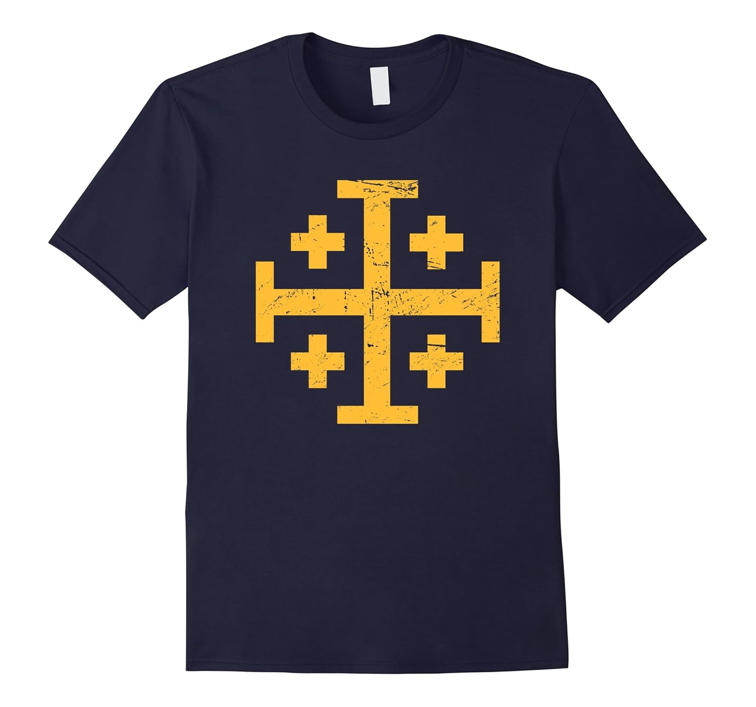 Golden Templar Cross | Renaissance Festival T-Shirt-Rose