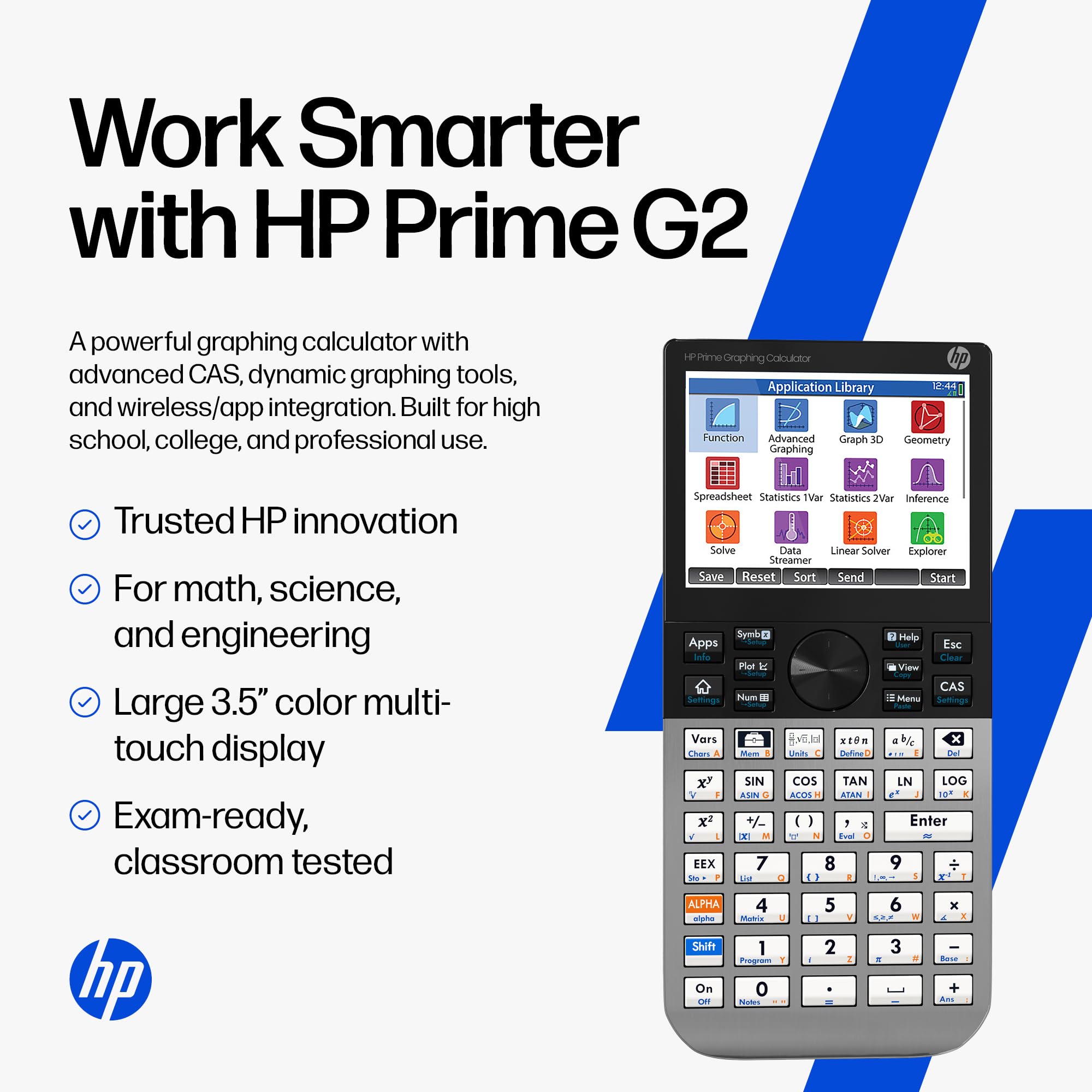 HP Prime G2 Graphing Calculator – Multi-Touch 3.5