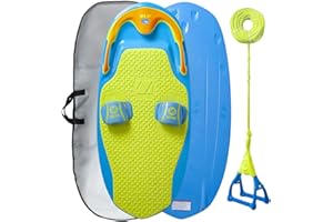 ZUP You Got This 260 Board and Handle Combo with EVA Foam Padding, All-in-One Kneeboard, Wakeboard, Wakeskate, and Wakesurf Board for Kids, Teens, and Adults, 51.7" x 23.8" x 4.6"