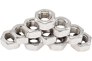 binifiMux 30pcs 3/8-16 UNC Hex Nuts 304 Stainless Steel Plain Finish A2-70