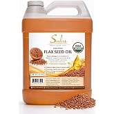 100% Pure Organic Extra Virgin Unrefined Flax Seed Oil (64 oz)