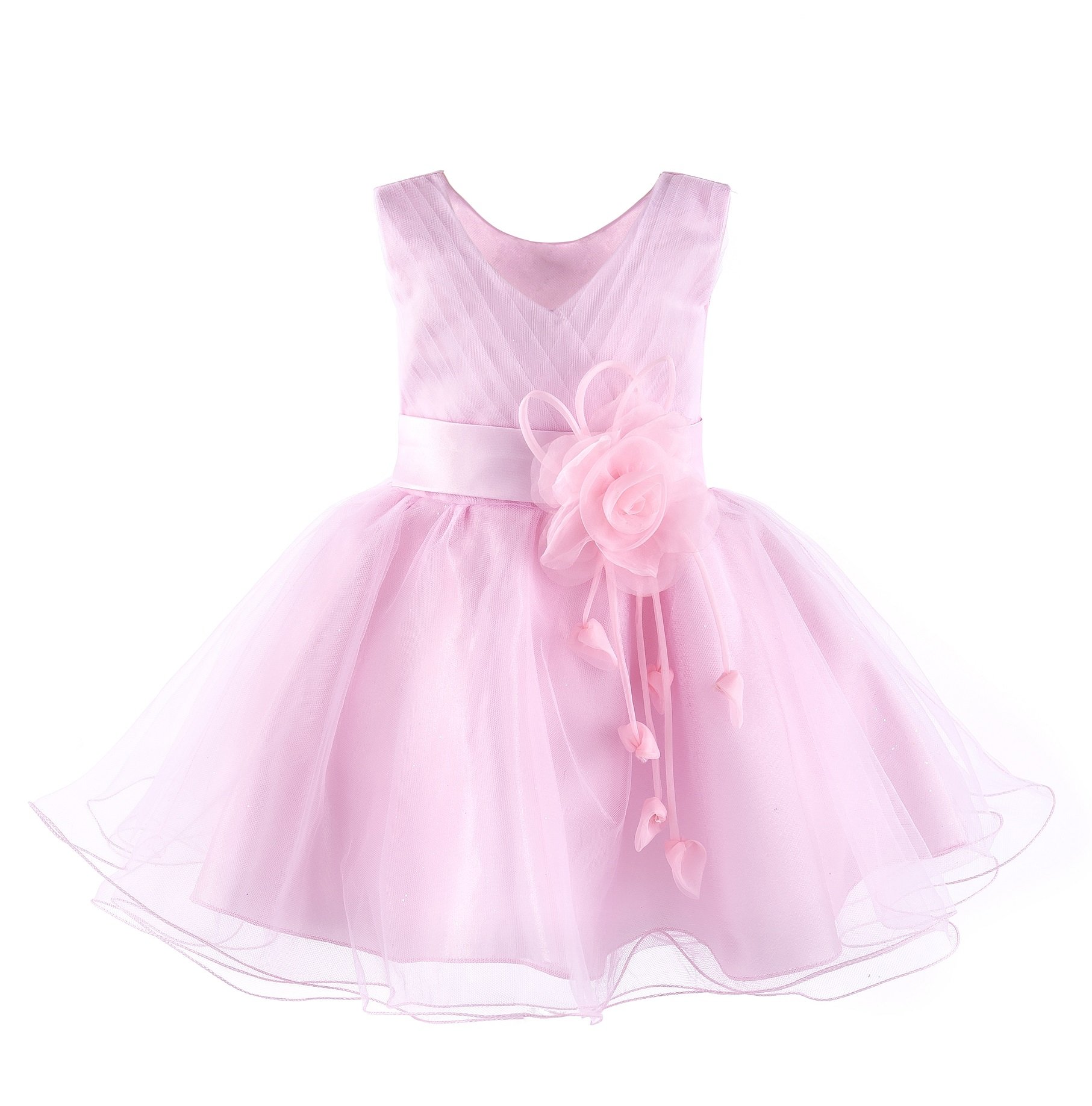 Capti Christening dress, girls' party dress, Senta - Pink - 80
