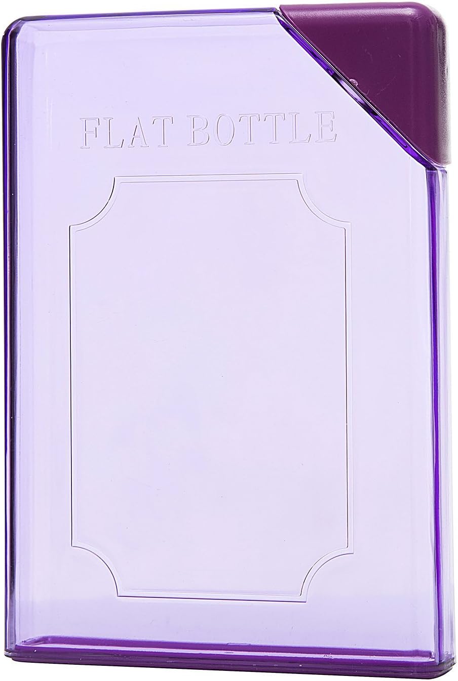 Leak Resistant BPA-free Flat Slim Design Water Bottle - Purple - Easy to Store