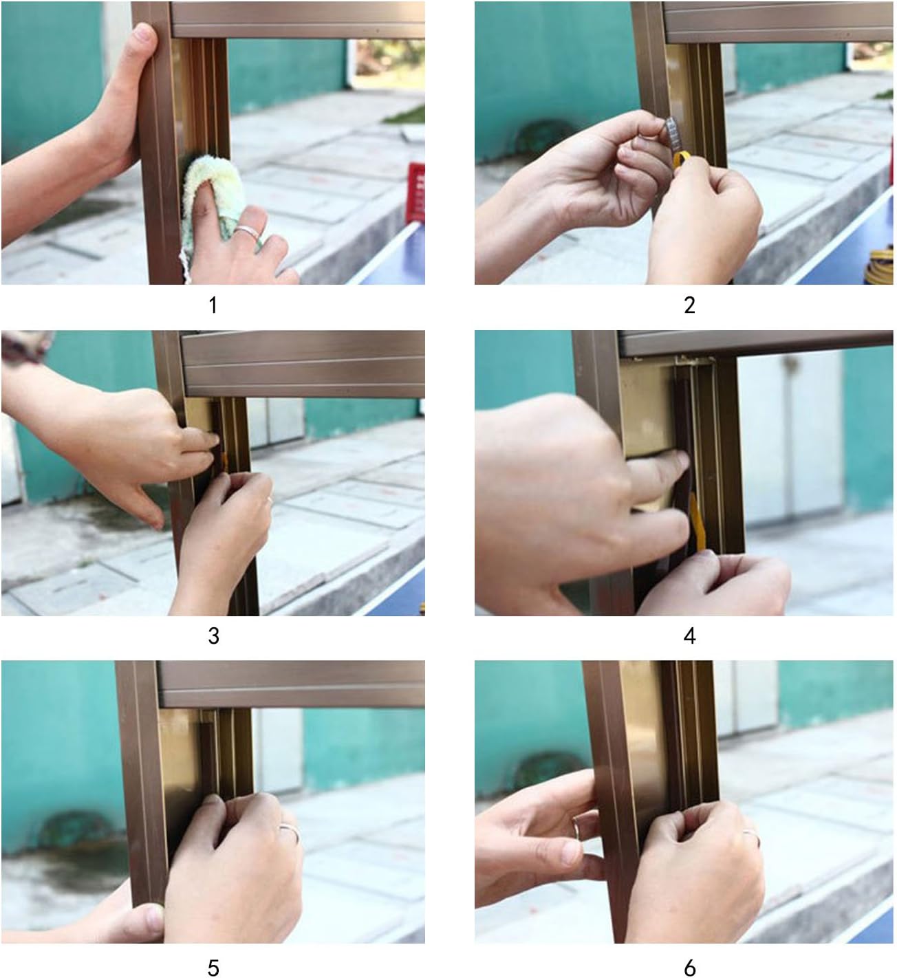 Mtsooning 5M Draft Excluder Strip,Silicone Seal Door Strip Bottom Tape,45mm Wide Soundproof Weather for Glass Shower Window and Door - Image 5