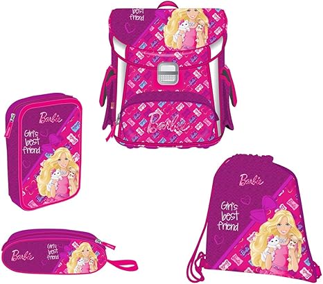 barbie school bag set