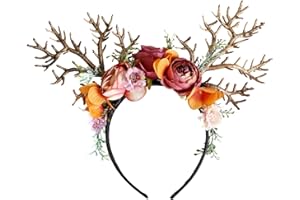 Vivivalue Floral Crown Women Flower Headband Floral Headpiece Halo Wedding Party Festival Photos
