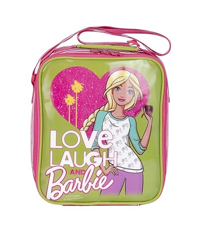 Barbie Polyester 21 cms Green Messenger Bag (MBE-MAT308)