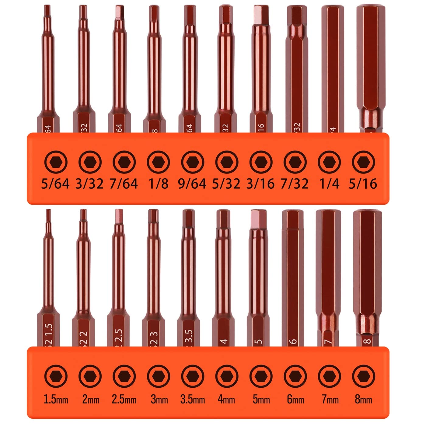 HORUSDY 20-Piece Hex Bit Set, Allen Wrench Drill