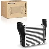 A-Premium Turbocharger Intercooler Compatible with Audi | for A4 2005-2008, A4 Quattro 2005-2009, L4 2.0L Turbocharged, Replace# 8E0145805AA, 8E0145805T