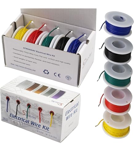 PATIKIL Fil électrique Solide 24 AWG, 1 Pièce De 15,7 M En Fil