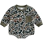 Mieeyali Newborn Baby Boy Western Outfit Mallard Duck Bodysuit Country Farm Cowboy Romper Hunting Clothes