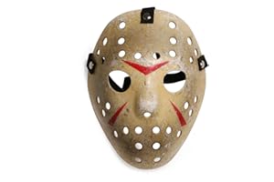 CASA CLAUSI Costume Mask Kid Mask for 3 to 8 Years Old Kids Cosplay Halloween Prop Hockey Party Yellow