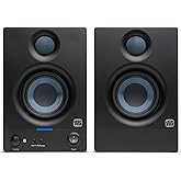 PreSonus Eris 3.5BT Bluetooth Studio Monitors, Pair — Powered, Active Monitor Speakers for Desktop, Turntable, Record Player,