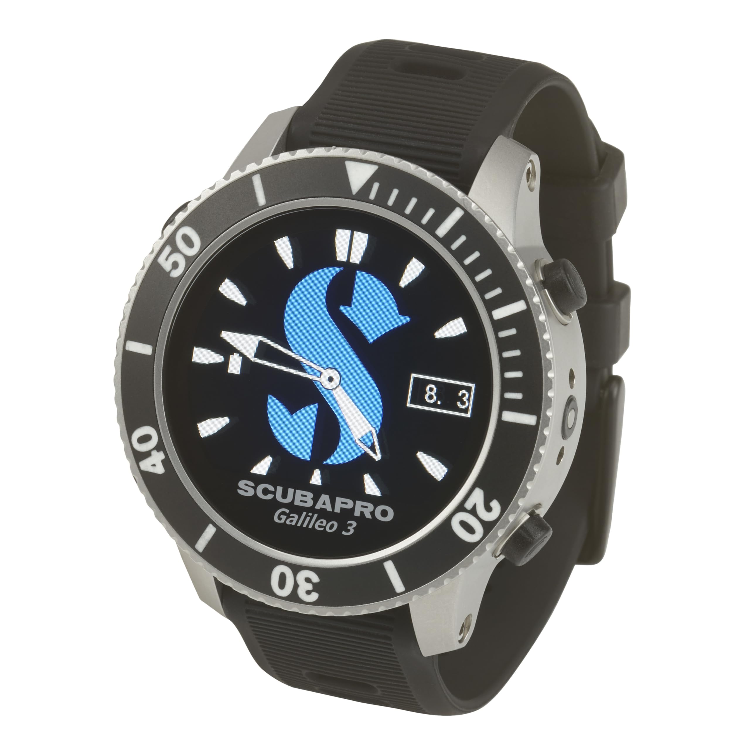 Photo 1 of SCUBAPRO G3 Wrist Scuba Dive Computer with Bluetooth® and Watch-Style Color Display, Includes Case, Silicone Arm Strap, USB Cable, Charging Dongle and Lanyard