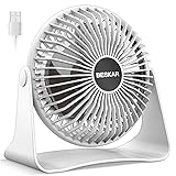 BESKAR USB Small Desk Fan, Portable Fans with 3