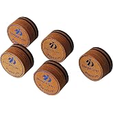 5PCS Packed Premium Laminated Billiard Cue Tips, Laminated Pool Cue Tips, Max Grip Power Cue Tips