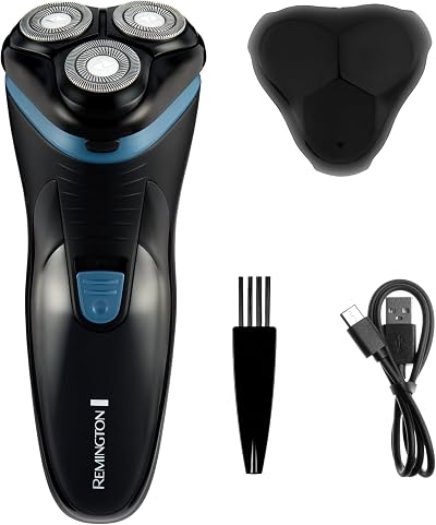Remington R1 Electric Rotary Shaver - Cordless, USB-C, Pop-Up Trimmer